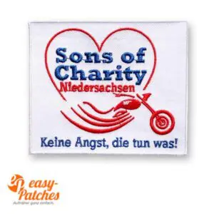 Charity Biker Patch als Aufnäher.