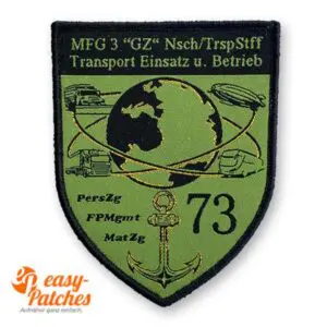 Gewebtes Wappen als Aufnäher für die Bundeswehr