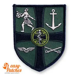 Gesticktes Wappen als Aufnäher für die Bundeswehr.