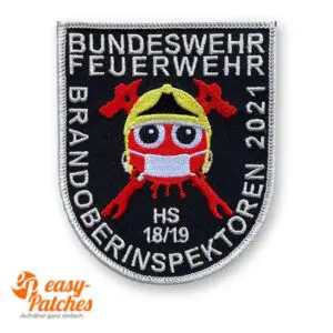 Aufnäher als Wappen für die Bundesfeuerwehr.