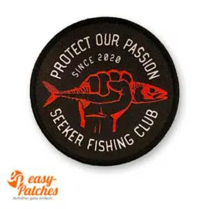 Gewebter Aufnäher für Fishing Club