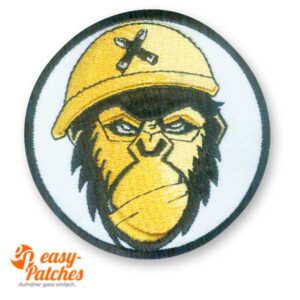 Affe, Schimpanse gestickt.