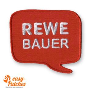 Aufnäher als Sprechblase